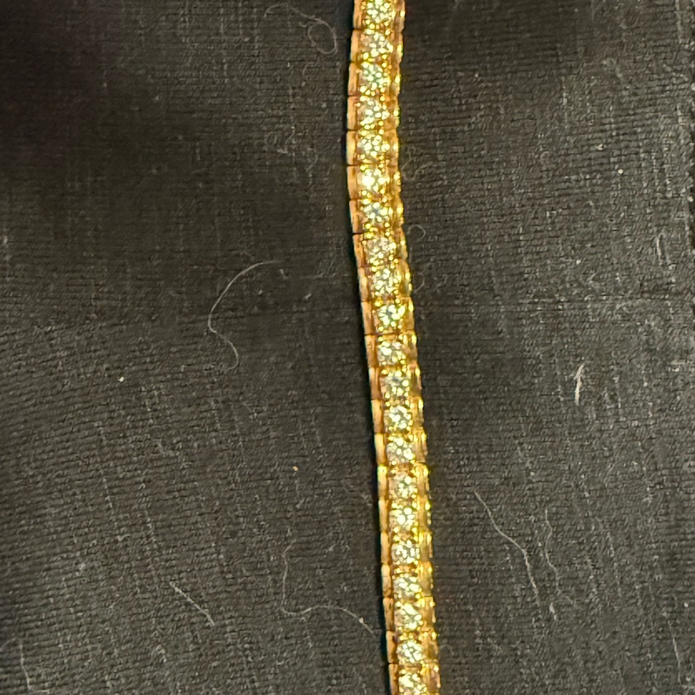 Sparkling Gold cubic zirconia Bracelet